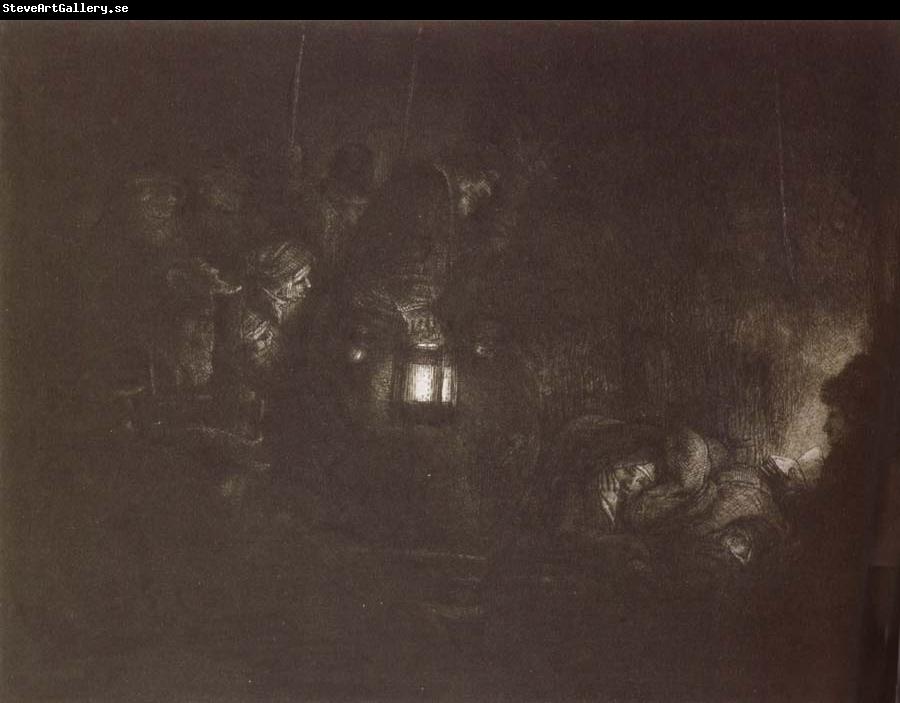 REMBRANDT Harmenszoon van Rijn The Adoration of the  Shepherd A Night piece